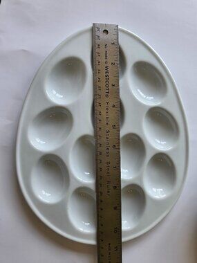 Deviled Egg Plate Classic White(Smooth) by BIA Cordon Bleu (discontinued)